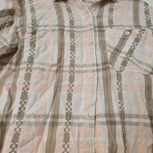 Men's Plaid Button-Up Shirt